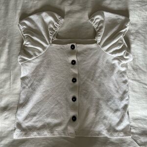 Madewell puff sleeve button down